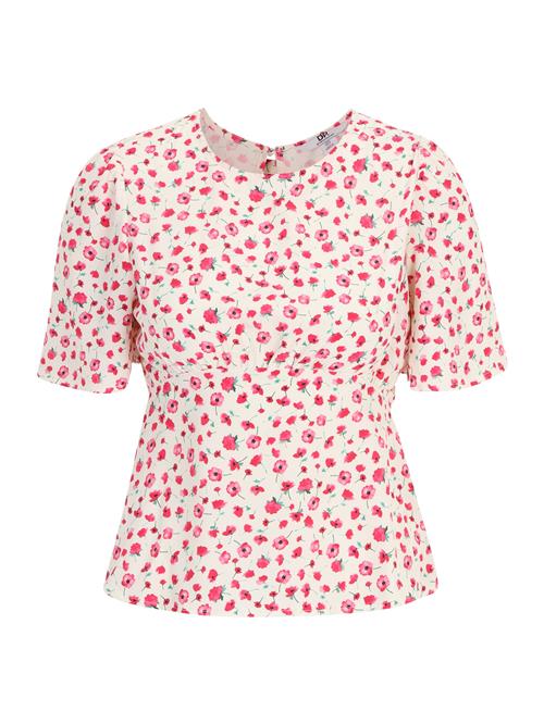 Se Dorothy Perkins Petite Bluse 'Ditsy'  blandingsfarvet / hvid ved About You