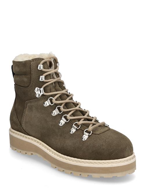 Biagaby Classic Hiking Boot Suede Bianco Khaki