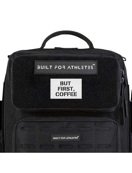 But First Coffee Patch Built For Athletes White