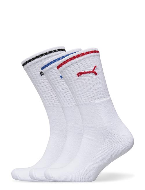 Puma Unisex Striped Crew Sock 3P PUMA White