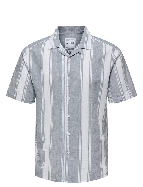 Onscaiden Life Stripe Linen Resort Noos ONLY & SONS Grey