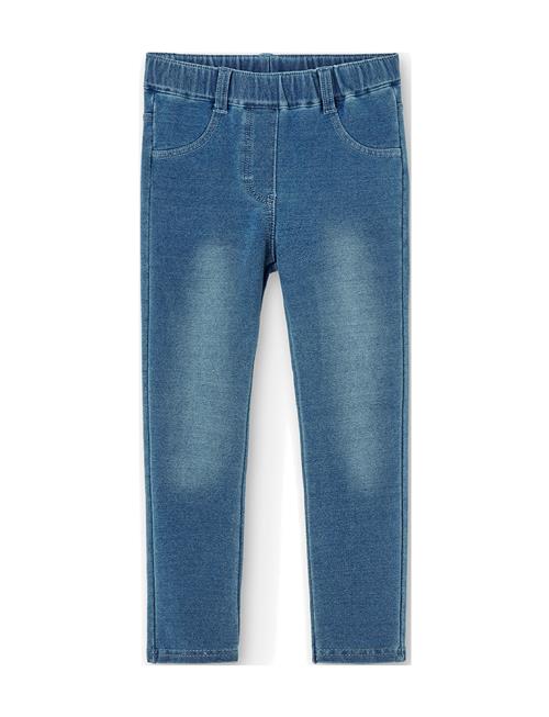 Fleece Denim Trousers Boboli Blue