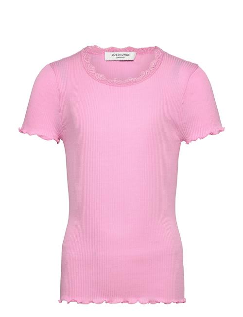 Rkbalta Ss Regular Lace T-Shirt Rosemunde Kids Pink