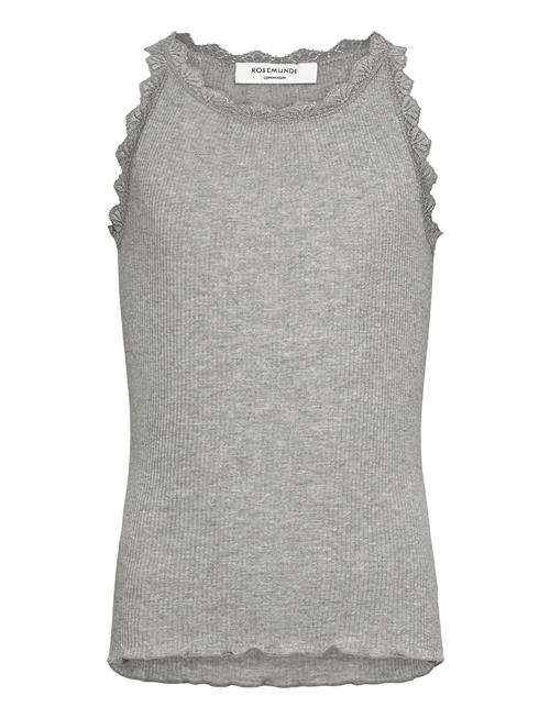 Rkbalta Sl Tank Top W/Lace Rosemunde Kids Grey