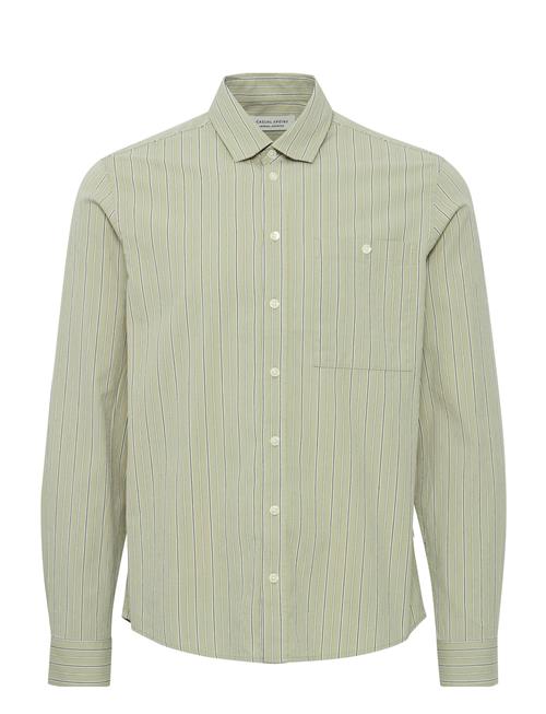 Cffreddi Ls Small Striped Shirt Casual Friday Green