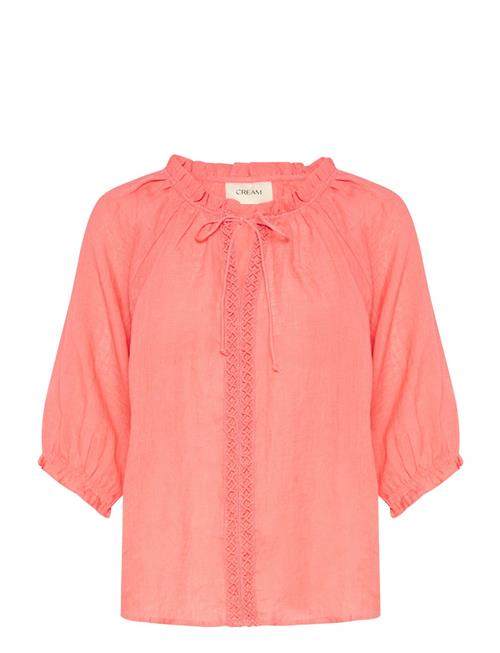 Crbellis Lace Blouse Cream Coral