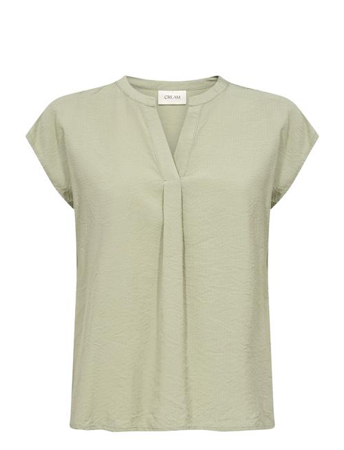 Cririna Ss Blouse Cream Green