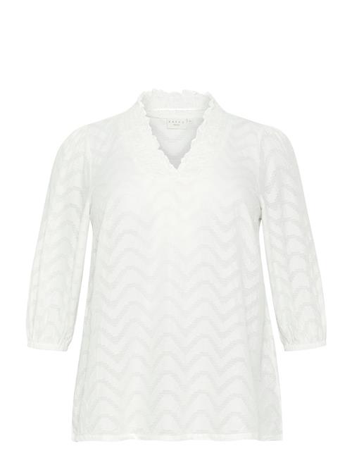 Kcvitana Blouse Kaffe Curve White