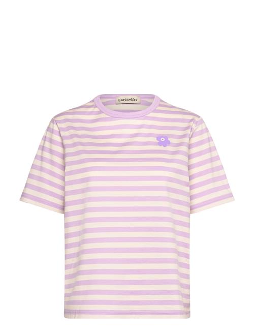 Tasaraita Unikko Ss Marimekko Purple