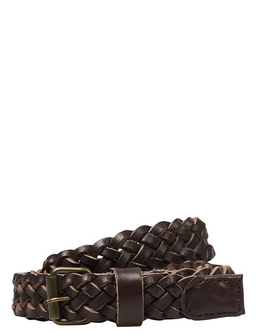 Jack & Jones Jacnate Braided Leather Belt Jack & J S Brown