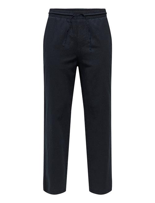 Onssinus Loose 0007 Cot Lin Pant Noos ONLY & SONS Navy