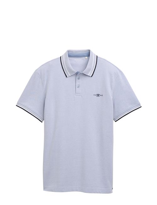 Polo With Print Tom Tailor Blue