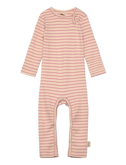 Jumpsuit L/S Modal Striped Petit Piao Pink