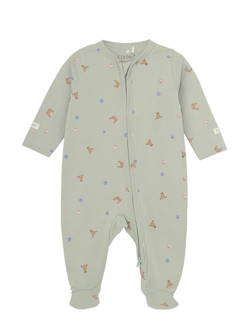 Nightsuit W. Feet Fixoni Green