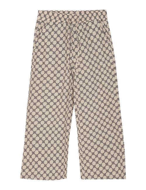 Wide Pants Allover Print Daily 7 Beige