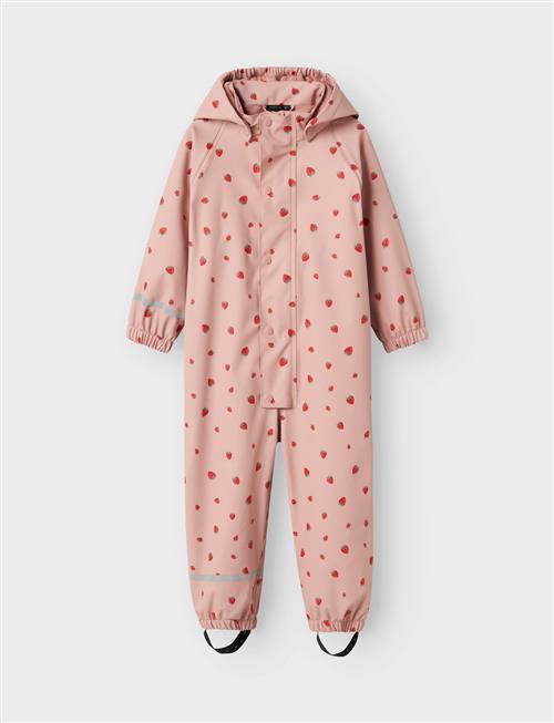 Nmfdry10 Rain Suit Fleece Aop Fo Name It Pink