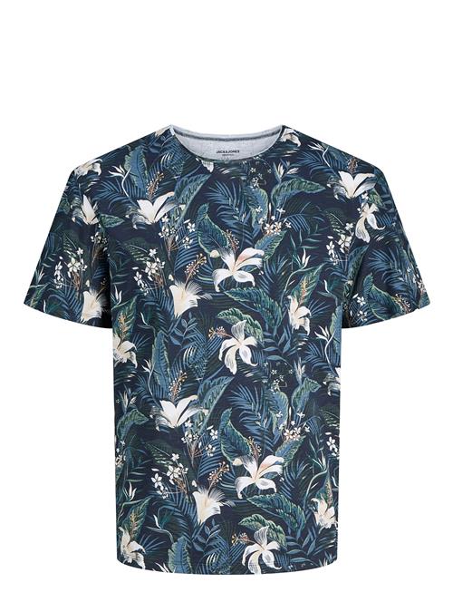 Jack & Jones Jjebryan Aop Tee S/S O-Neck Sn Jack & J S Navy