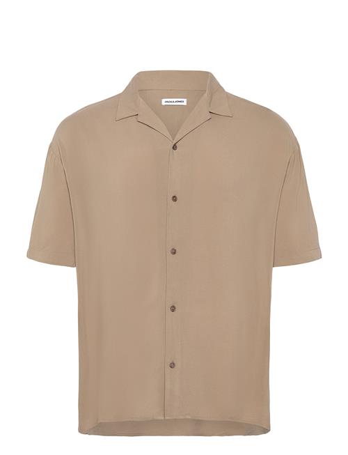 Jack & Jones Jjejeff Solid Resort Shirt S/S Sn Jack & J S Beige