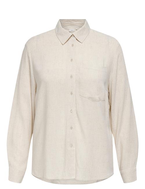 Carsiesta L/S Lin Bl Shirt Pnt ONLY Carmakoma Cream