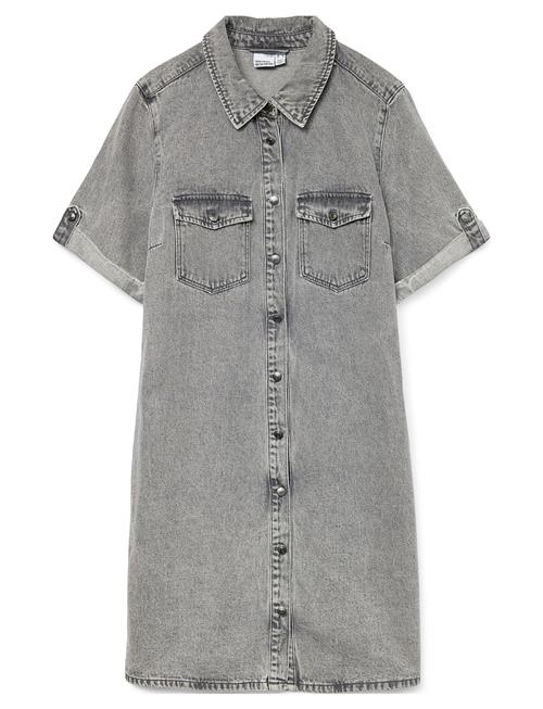 Vmjennie Ss Short Denim Dress Ga Noos Vero Moda Grey