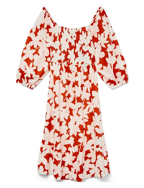 Vmdicthe 3/4 Square Calf Dress Wvn Ga Vero Moda Patterned