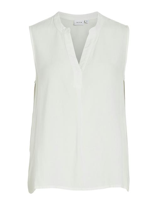 Virosa V-Neck S/L Top - Noos Vila White