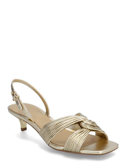 Alessia Kitten Sandal Michael Kors Gold