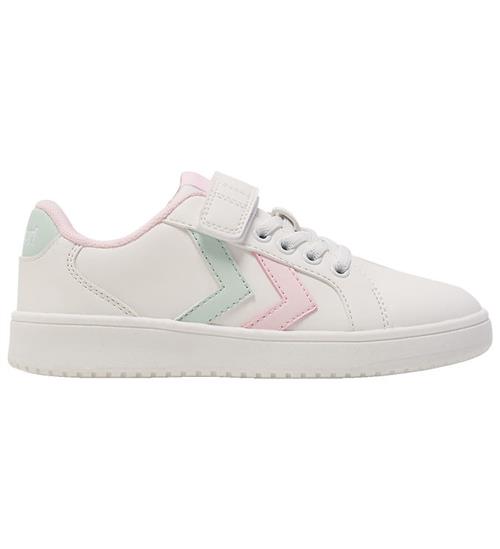 Hummel Sko - Derby Court Jr - Hvid/Pink