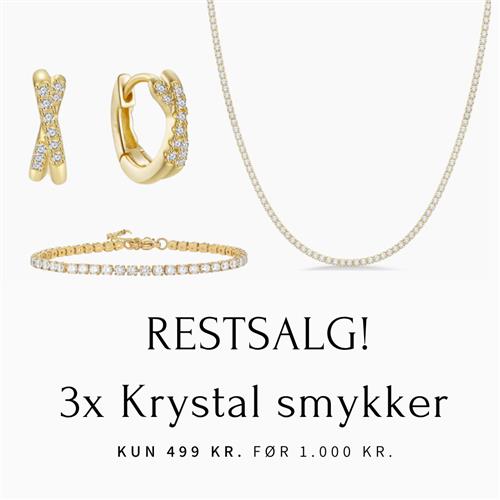 ByMelanie Restsalg 3x Krystal smykker - Sølv