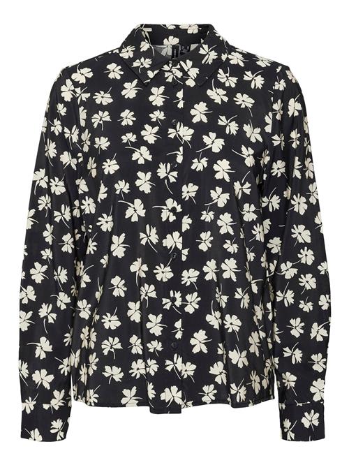 VERO MODA Bluse 'Pica'  sort / hvid