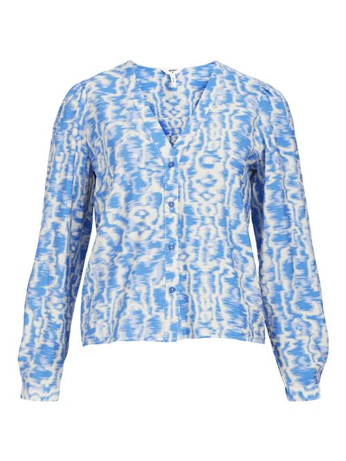 OBJECT Bluse 'Nebi'  azur / himmelblå / hvid