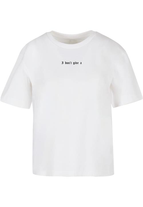 Mister Tee Shirts 'I Don't Give A F'  grå / sort / hvid