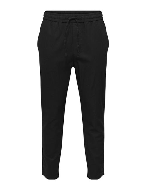 Onslinus Crop 0007 Cot Lin Pnt Noos ONLY & SONS Black