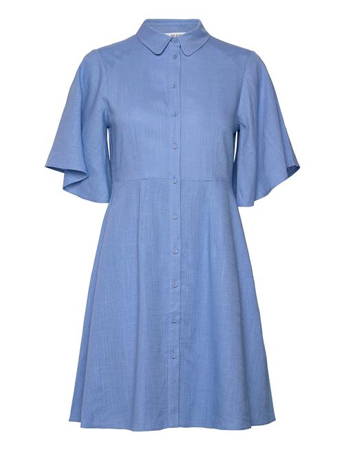 Slfgulia 2/4 Short Shirt Dress D Selected Femme Blue