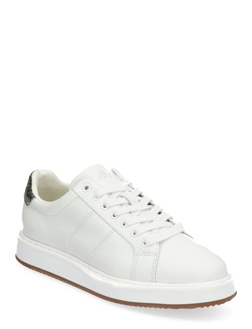 Angeline Iv Faux-Snakeskin-Trim Sneaker Lauren Ralph Lauren White