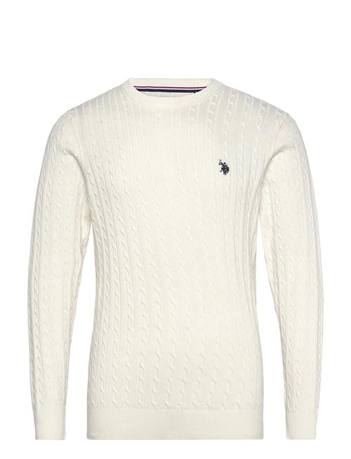 Mads Reg Cot Uspa M Knit U.S. Polo Assn. White