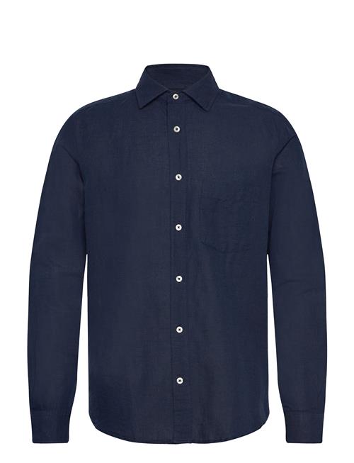 Classic-Fit Linen Shirt Mango Navy