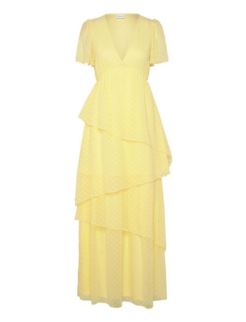 Vidobby S/S Ankel Layer Dress/Dc/Ka Vila Yellow