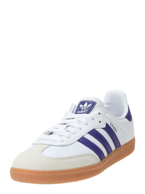 Se ADIDAS ORIGINALS Sneaker low 'Samba Og'  beige / mørkelilla / hvid ved About You