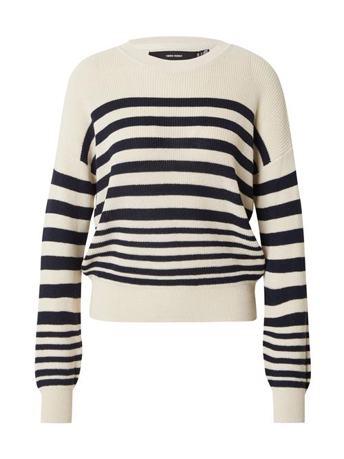 VERO MODA Pullover 'NEW LEXSUN'  lysebeige / marin