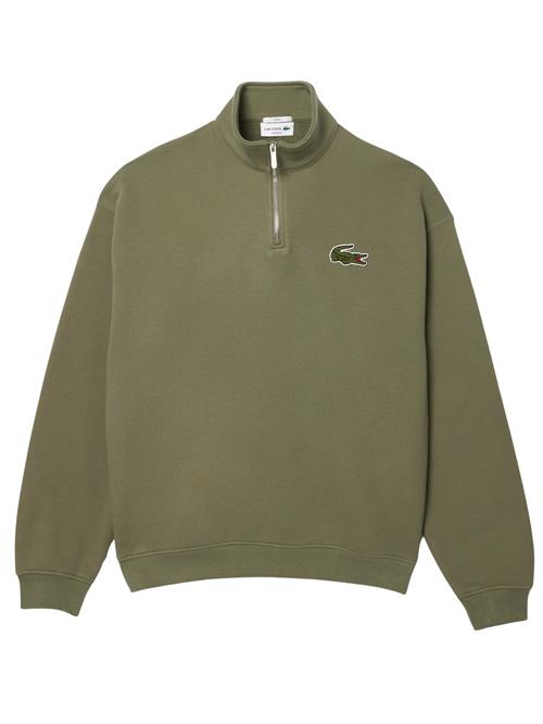 LACOSTE Sweatshirt  oliven / lys rød / hvid