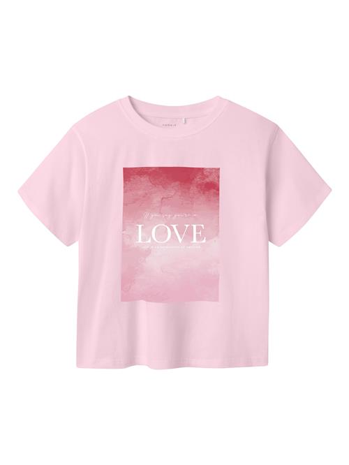 NAME IT Bluser & t-shirts 'NKFFOGL'  lys pink / carminrød / hvid