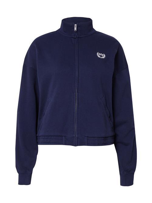 GAP Sweatjakke  navy / hvid