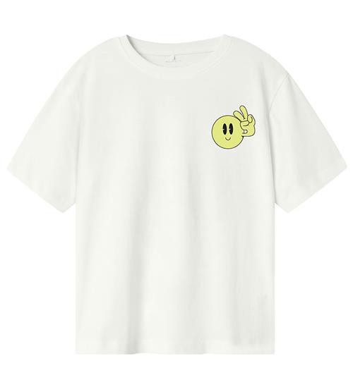 Name It Name it T-shirt - NkmZulla - Bright White/SUNNY LIME