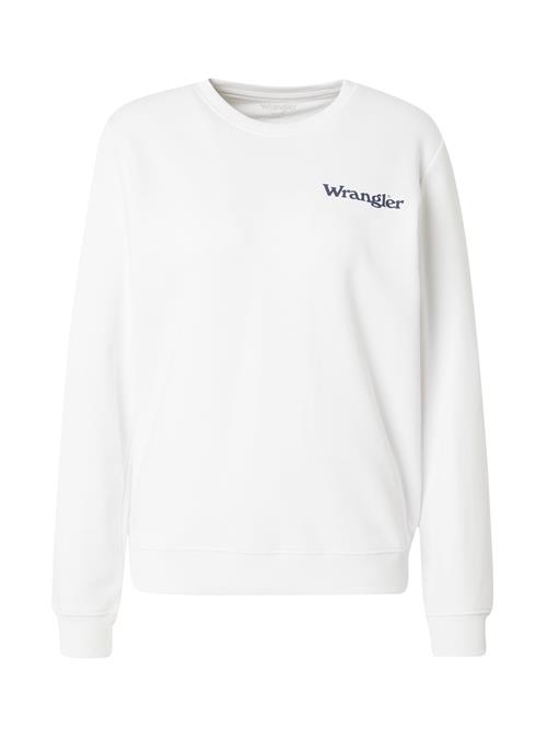 WRANGLER Sweatshirt  navy / hvid