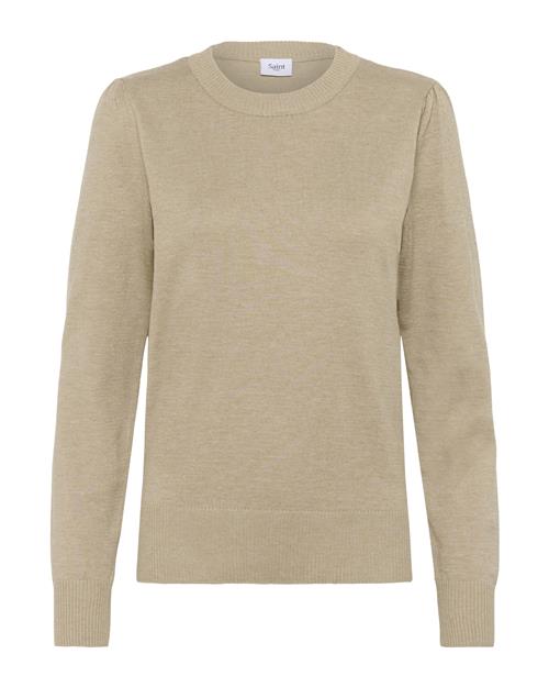 SAINT TROPEZ Pullover 'Mila'  beige-meleret