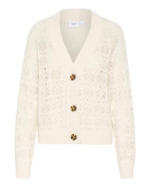 SAINT TROPEZ Cardigan 'Juna'  hvid