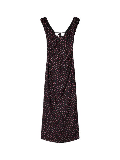 Bershka Sommerkjole  khaki / pink / lys pink / sort