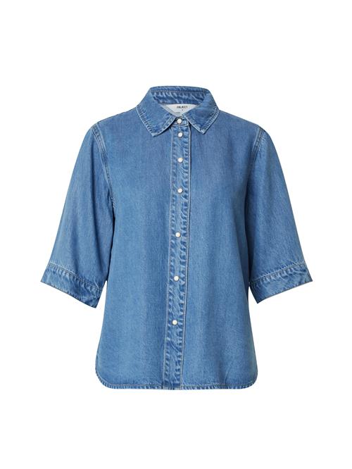 OBJECT Bluse 'OBJFRAME'  blue denim