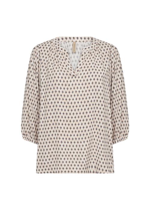 Soyaconcept Bluse 'PAKIZE 1'  himmelblå / hvid